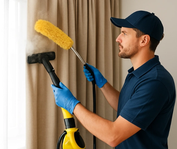Trusted curtain steam cleaning technician Matty Curtain Cleaning marrickville-metro-nsw QLD
